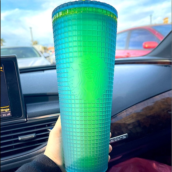 Starbucks Green Grid Tumbler 💚 Starbucks Mountain Dew Venti Tumbler cup - Picture 5 of 6